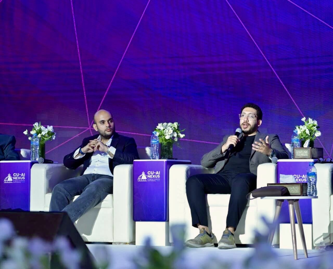 Ali Kamaly speaking at International AI Conference about TestFlow and hardware validation